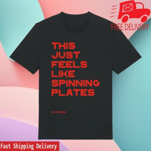 Wasteheadquarters Store Merch Spinning Plates Black T-Shirt