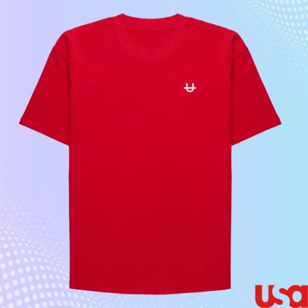Upper Store Merch Core T-Shirt – Red W White Logo