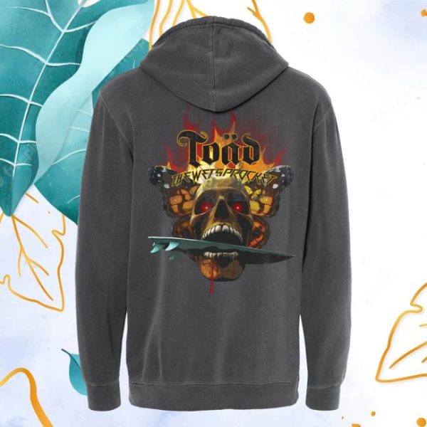Toad The Wet Sprocket Store Merch Surf Skull Vintage Reissue Hoodie