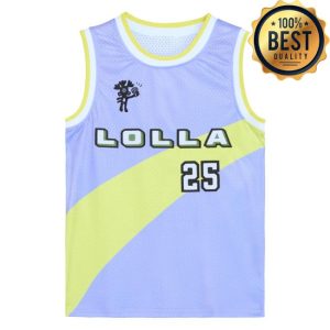 Lollapalooza Merch Store Shop 2025 Lolla Basketball Jersey