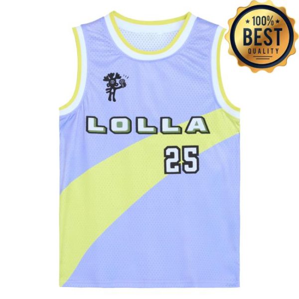 Lollapalooza Merch Store Shop 2025 Lolla Basketball Jersey