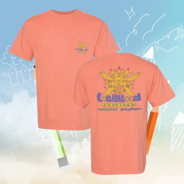 Lollapalooza Merch Store Shop Sunburst Tee