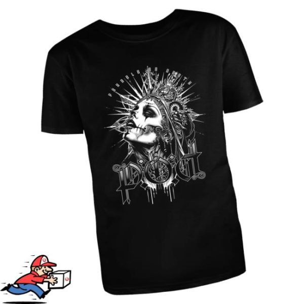 Payableondeath Pod Merch Store Shop Ladies Skull Tee