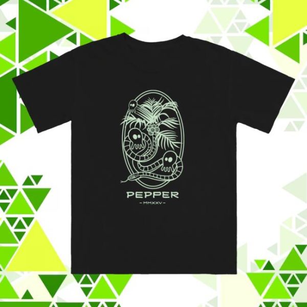 Pepper Merch Store Shop Skullconut Snake Glow In The Dark Tee