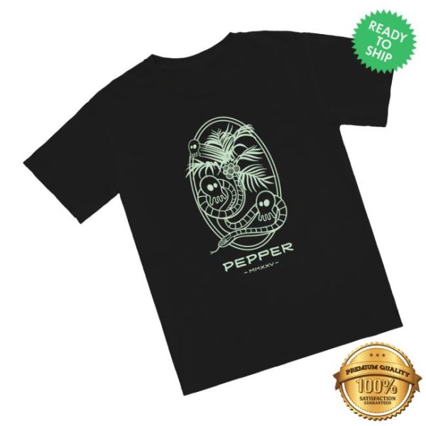 Pepper Merch Store Shop Skullconut Snake Glow In The Dark Tee