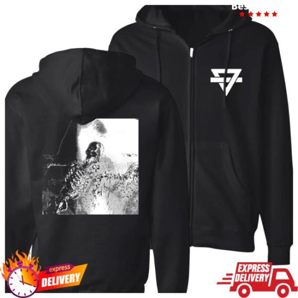Rainbow Kitten Surprise Logo Store Merch Bones Zip Up Hoodie