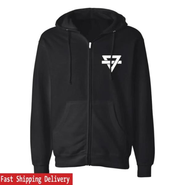 Rainbow Kitten Surprise Logo Store Merch Bones Zip Up Hoodie