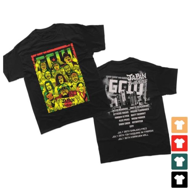Gcw Merch Store Merch Japan Tour 2025 T-Shirt