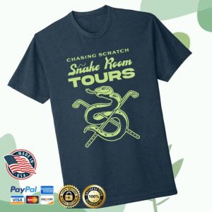 Chasing Scratch Store Merch Snake Room Staff Navy Shirt
