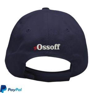Ossoff For Senate Webstore Merch Shop Embroidered Baseball Navy Cap