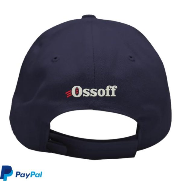 Ossoff For Senate Webstore Merch Shop Embroidered Baseball Navy Cap