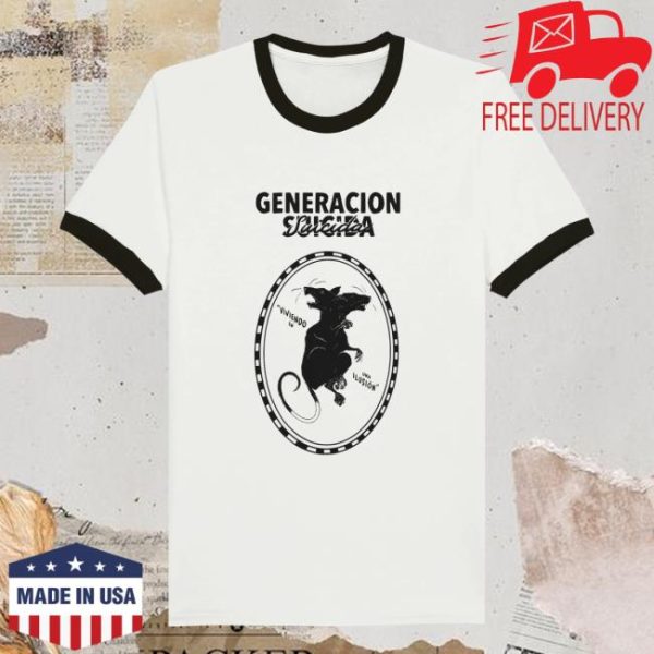 Distroville Store Merch Generacion Suicida Ilusion Ringer T-Shirt