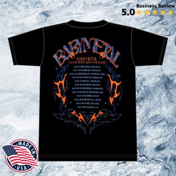 Babymetal Store Uk Merch Apparel 123 Thunder Tee