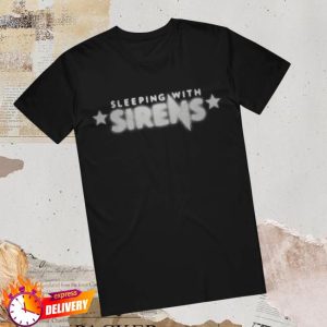 Sirens Merch Store Shop Blurred Logo Black T-Shirt