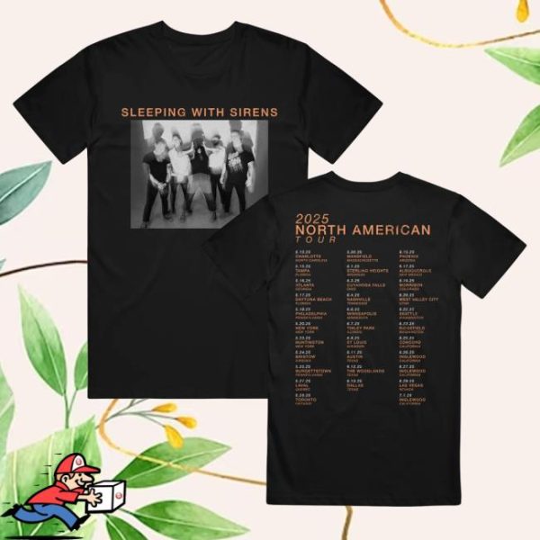 Sirens Merch Store Shop Photo Tour 2025 Black T-Shirt