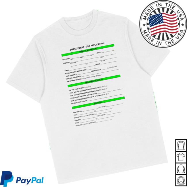 Dogecore Store Merch Employment Application Shirt - Newest Fashion Trends