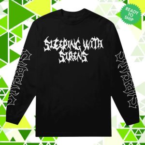 Sleeping With Sirens Merch Store Shop Emo Metal Black Long Sleeve