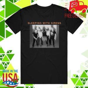 Sleeping With Sirens Merch Store Shop Photo Tour 2025 Black T-Shirt