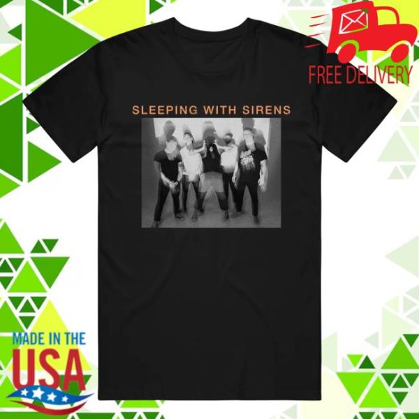 Sleeping With Sirens Merch Store Shop Photo Tour 2025 Black T-Shirt