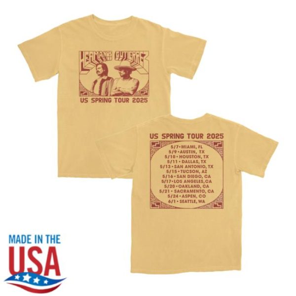 Hermanos Gutiérrez Store Merch Tour Tee Us Spring Tour Shirt