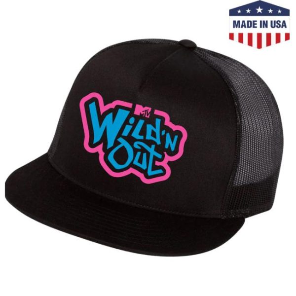 Paramount Shop Store Merch Wild ‘N Out Neon Logo Black Flat Bill Hat