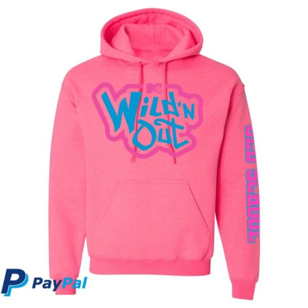 Paramount Shop Store Merch Wild ‘N Out Neon Pink Old School Hooded Sweatshirt