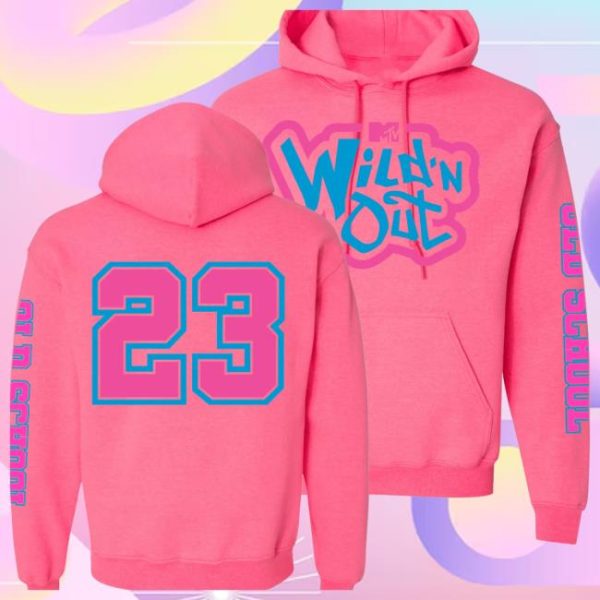 Paramount Shop Store Merch Wild ‘N Out Neon Pink Old School Hooded Sweatshirt