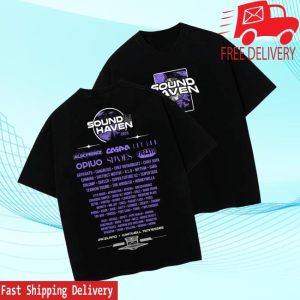 Wobble Factory Store Merch Sound Haven 2025 Lineup Tee