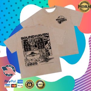 Wobble Factory Store Merch Sound Haven 2025 Cream Tee