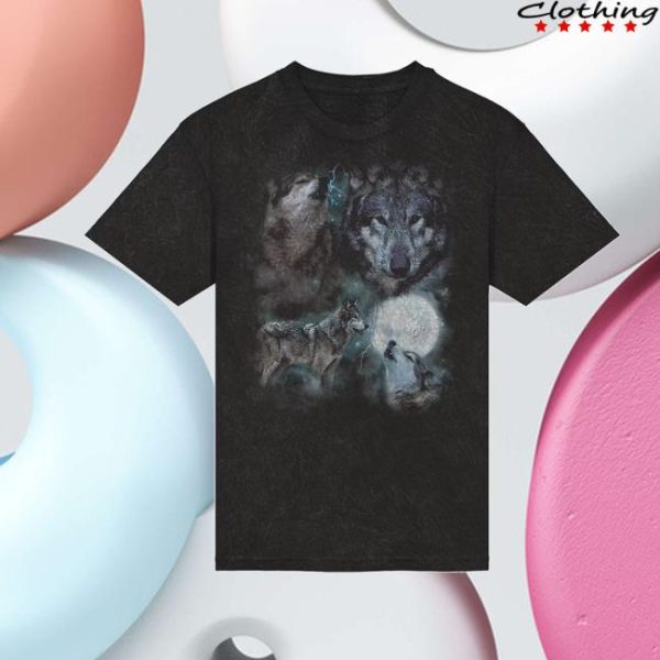 Alveussanctuary Merch Store Shop Wolf Acid Wash T-Shirt