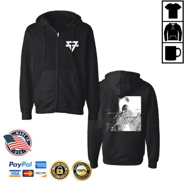 Rksband Merch Store Shop Bones Zip Up Hoodie