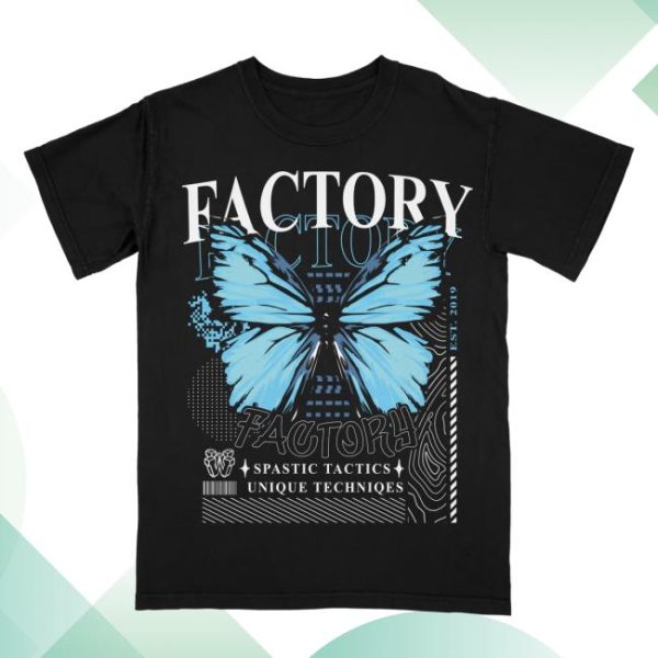 Wobble Factory Store Merch Factory Butterfly Tee