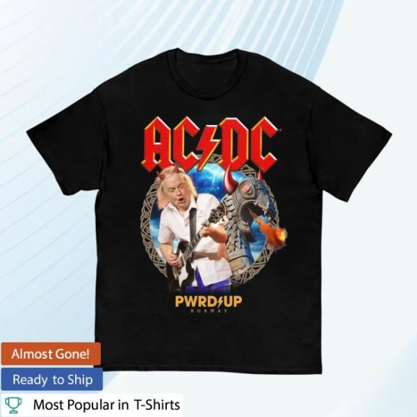 Acdc Store Merch Oslo Pwr Up Event Tour T-Shirt