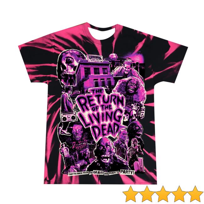 Creeporama Merch Shop Store The Return Of The Living Dead They're Back Tie Dye - Newest Fashion Trends