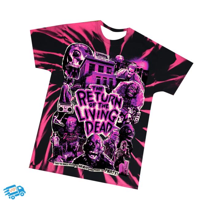 Creeporama Merch Shop Store The Return Of The Living Dead They're Back Tie Dye - Newest Fashion Trends