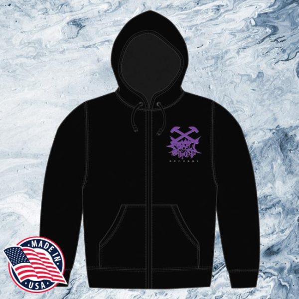 Doomshop Records Merch Store Shop Purple Logo 2025 Zippy Hoodie
