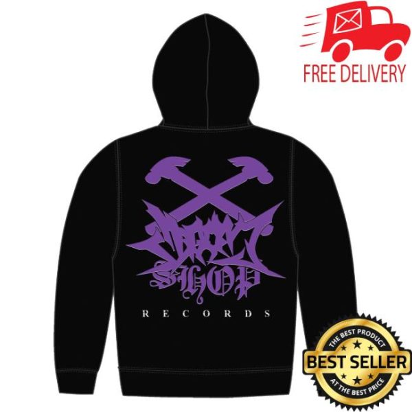 Doomshop Records Merch Store Shop Purple Logo 2025 Zippy Hoodie