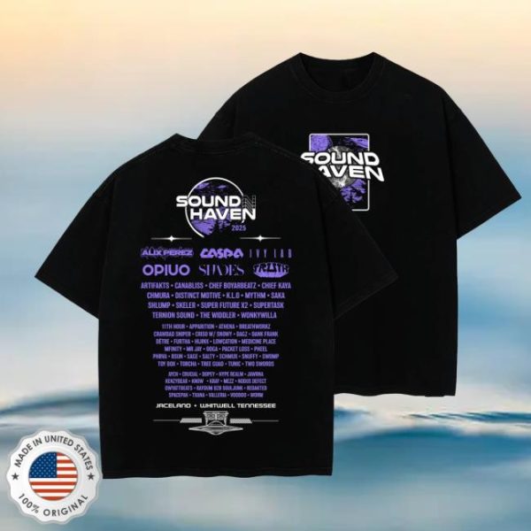 Wobble Factory Merch Store Shop Sound Haven 2025 Lineup Tee