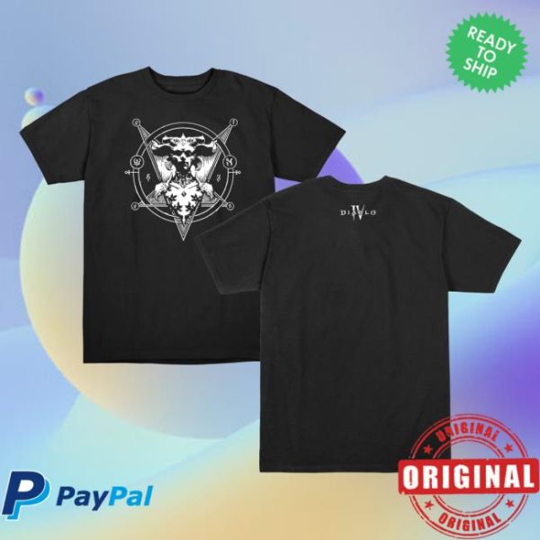 Blizzard Gear Merch Store Shop Diablo Iv Lilith Pentagram Black T-Shirt