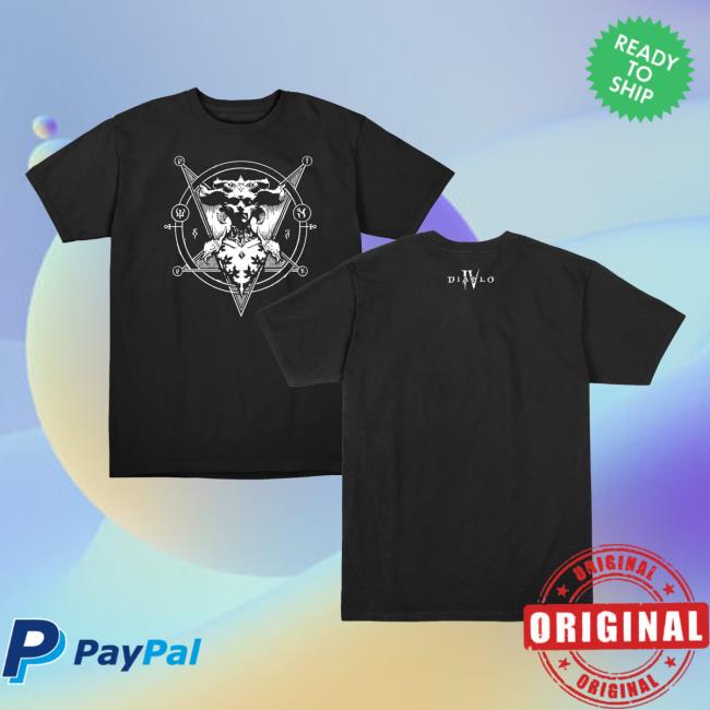 kenny Blizzard Gear Merch Store Shop Diablo Iv Lilith Pentagram Black T Shirtaa
