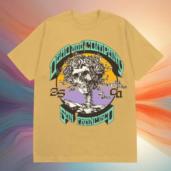 Dead And Company Merch Store Shop Dead And Company Golden Gate Park Mustard Tee