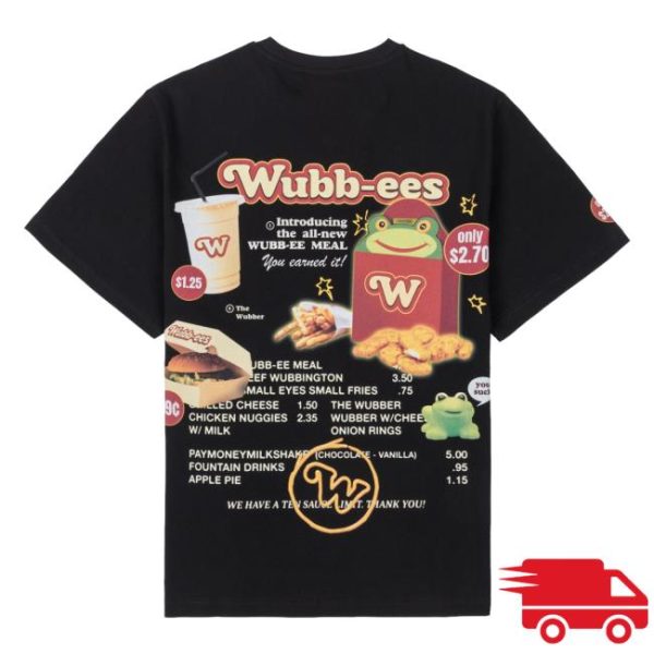 Official Paymoneywubby Store Merch Drive-Thru Menu Oversized Tee