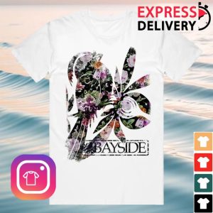 Bayside Merch Store Shop Shudder Bird Floral White T-Shirt