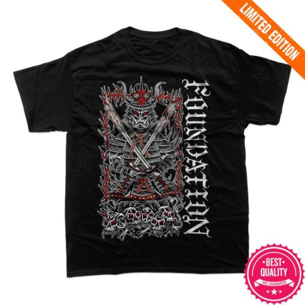 Closed Casket Activities Merch Store Shop Foundation Samurai Black T-Shirt