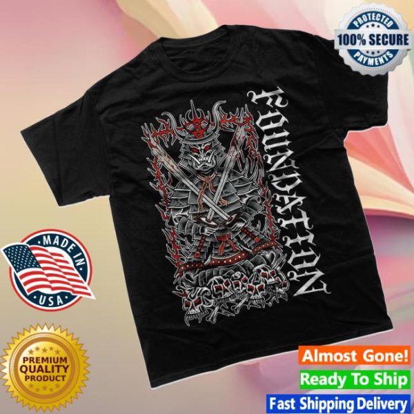 Closed Casket Activities Merch Store Shop Foundation Samurai Black T-Shirt