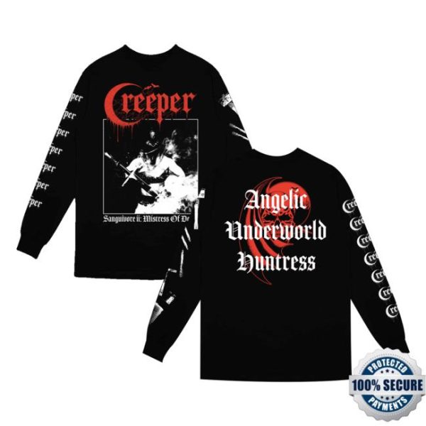 Creeper Cult Merch Store Shop Mistress Of Death Longsleeve T-Shirt