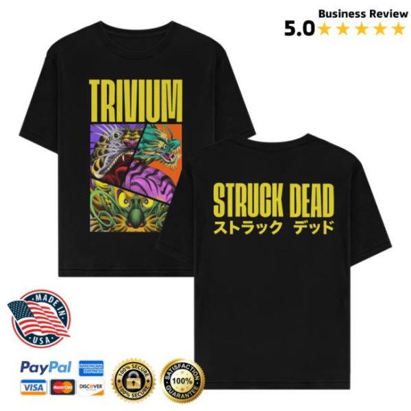 Trivium Store Merch Struck Dead Black T-Shirt