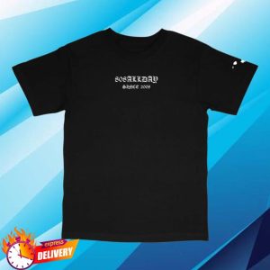 808 Allday Store Merch 808Allday Black/White Roll Call Puff Print T-Shirt