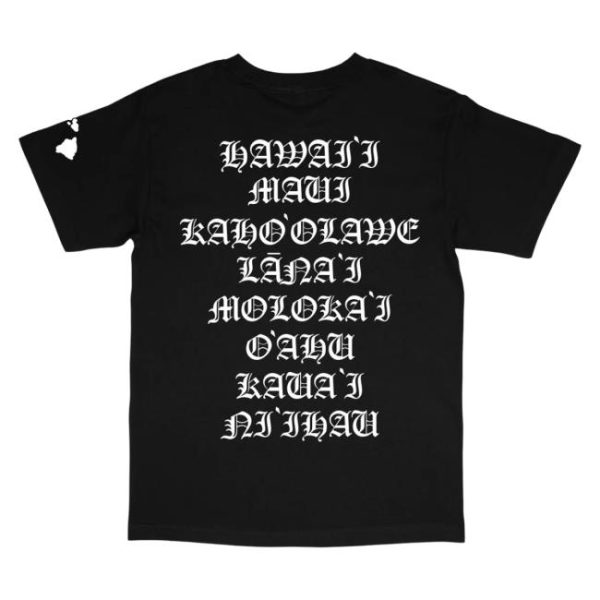 808 Allday Store Merch 808Allday Black/White Roll Call Puff Print T-Shirt
