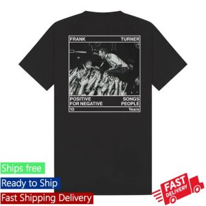 Frank Turner Store Merch Positive Songs For Negative People 10Th Anniversary T-Shirt